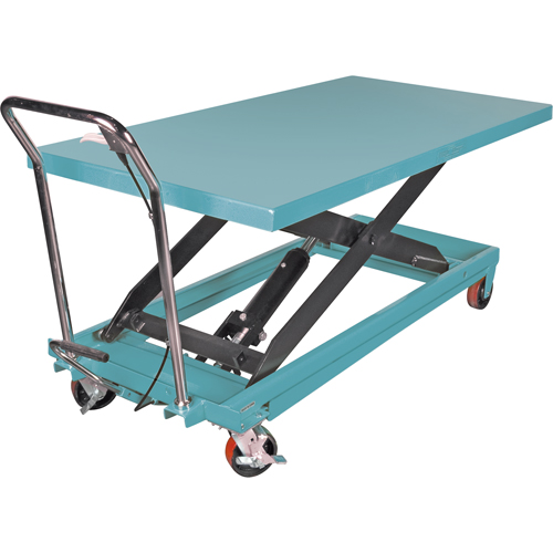 Heavy-Duty Hydraulic Scissor Lift Table, 63" L x 31-7/8" W, Steel, 1100 lbs. Capacity Meunier Outillage Industriel