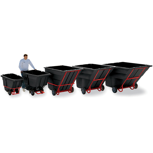 Tilt Truck, Polyethylene, 1-1/2 cu. yd., 1200 lbs. Load Capacity Meunier Outillage Industriel