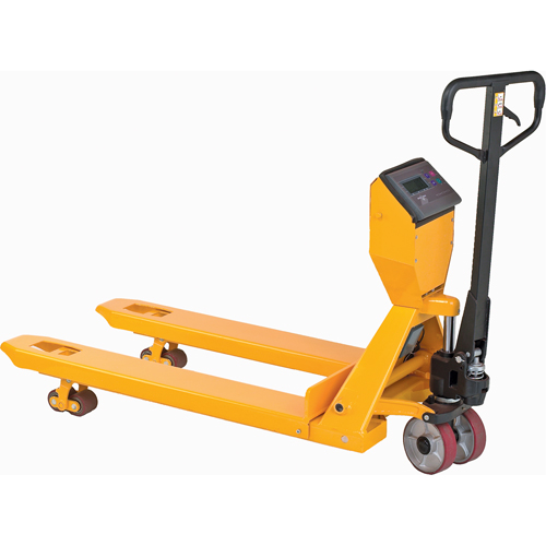 Digital Scale Pallet Truck, 27.5" L x 27.5" W, 5000 lbs. Cap. Meunier Outillage Industriel