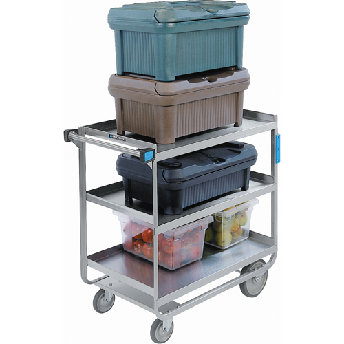 Chariots robustes &agrave; ch&acirc;ssis en U, 3 Tiers, 19" la x 34-1/2" h x 33" p, Capacit&eacute; 700 lb Meunier Outillage Industriel