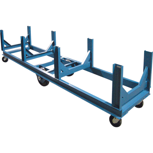 Bar Cradle Truck, 96" L x 28" W x 29" H, 5000 lbs. Capacity, Phenolic Wheels Meunier Outillage Industriel