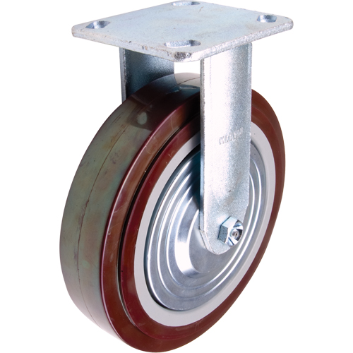 Caster, Rigid, 8" (203.2 mm), Polyurethane, 1000 lbs. (453.6 kg.) Meunier Outillage Industriel