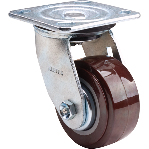 Caster, Swivel, 4" (101.6 mm), Polyurethane, 550 lbs. (249.5 kg.) Meunier Outillage Industriel