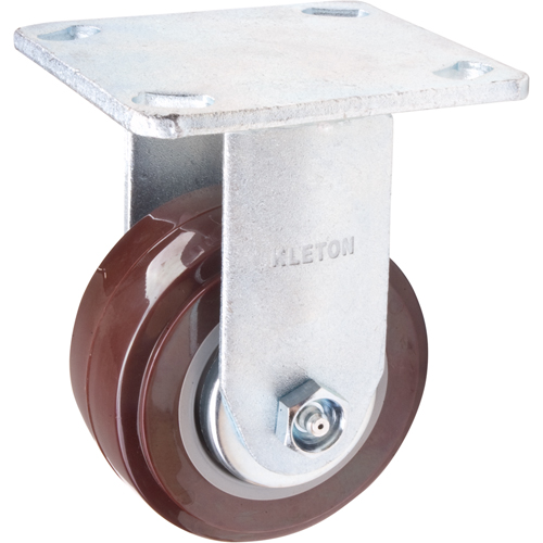 Caster, Rigid, 4" (101.6 mm), Polyurethane, 550 lbs. (249.5 kg.) Meunier Outillage Industriel