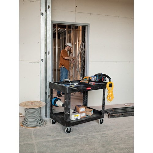 Heavy Duty Utility Cart - 4500-88, 2 Tiers, 17-1/8" x 33-1/4" x 39", 500 lbs. Capacity Meunier Outillage Industriel