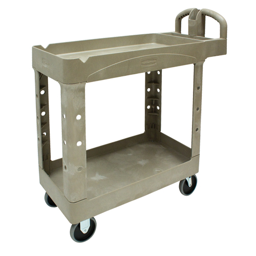 Chariot utilitaire robuste - 4500-88, 2 tiers, 17-1/8" x 33-1/4" x 39", Capacit&eacute; 500 lb Meunier Outillage Industriel