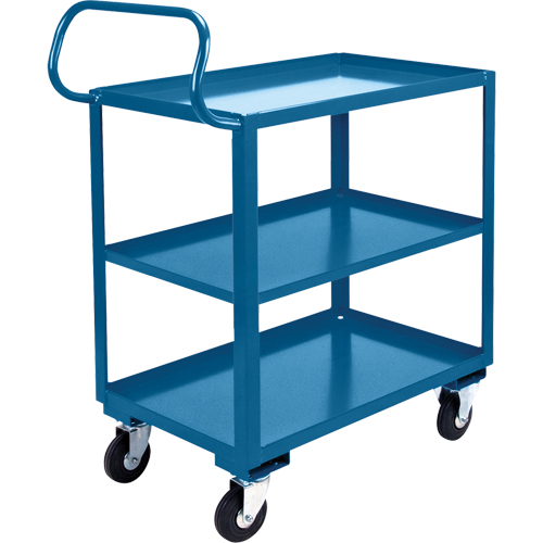 Ergonomic Shelf Truck, 800 lbs. Capacity, Steel, 26" W x 37" H x 38" D, Lip Up Meunier Outillage Industriel