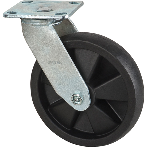 Roulettes haute temp&eacute;rature, Pivotant, 8" (203,2 mm), Nylon, 1000 lb (453 kg) Meunier Outillage Industriel