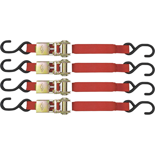 ITD-1154R Ensemble d'arrimage &agrave; cliquet, Crochet en S, 1" , 15' , Charge d'utilisation max. 1500 lb (680 kg) Meunier Outillage Industriel