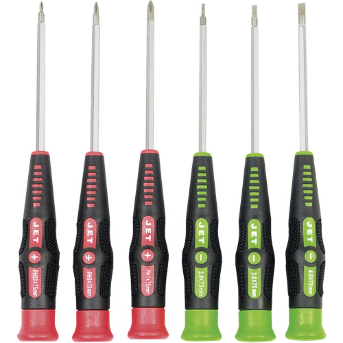 JPSD-6 Precision Screwdriver Set, 6, Magnetic Meunier Outillage Industriel