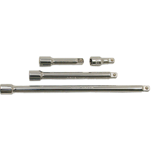 Jeu de barres de rallonges, Prise de 3/8", Fini Chrome, 4 M Meunier Outillage Industriel