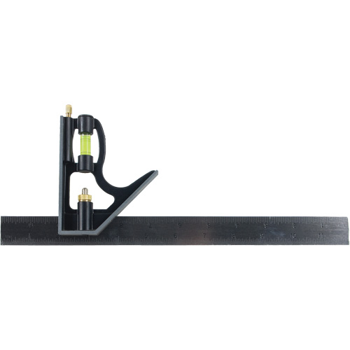 Combination Square, 12" L, Stainless Steel, Plain Meunier Outillage Industriel