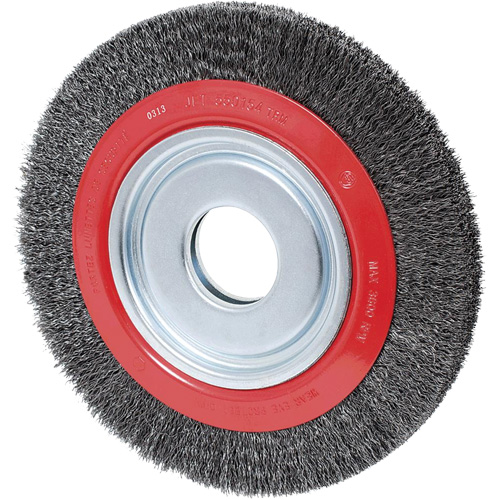 Disque &agrave; fils cr&ecirc;p&eacute;s, 10" dia., Fils 0,02", Arbre 2" Meunier Outillage Industriel