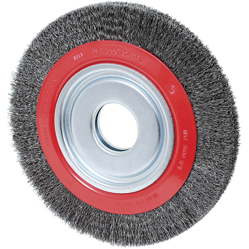 Disque &agrave; fils cr&ecirc;p&eacute;s, 10" dia., Fils 0,014", Arbre 2" Meunier Outillage Industriel