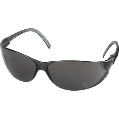 Lunettes de s&eacute;curit&eacute; s&eacute;rie Twister, Lentille Grise/fum&eacute;e, Anti-&eacute;gratignures, ANSI Z87+/R&eacute;pond ou surpasse la norme CSA Z94.3 Meunier Outillage Industriel