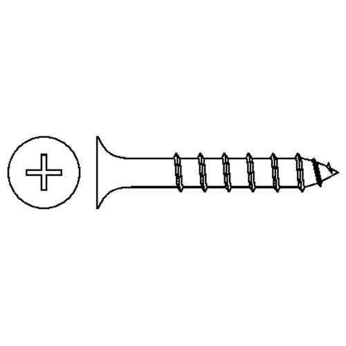 Drywall Screws, #6 x 1-1/4" L, Black Oxide Meunier Outillage Industriel