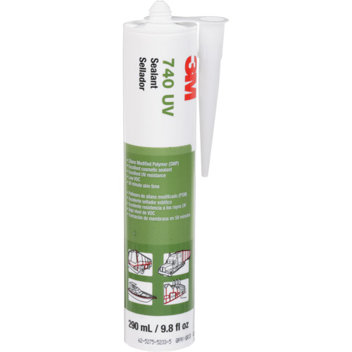 Adhesive Sealant 740 UV, 290 ml, Cartridge, Grey Meunier Outillage Industriel