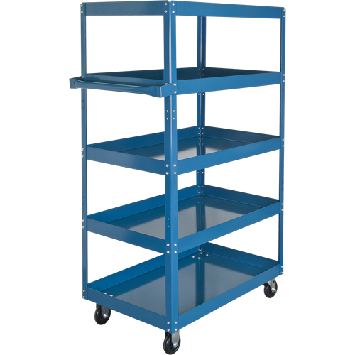 Chariots &agrave; tablette, 5 Tiers, 18" la x 61" h x 30" p, Capacit&eacute; 900 lb Meunier Outillage Industriel