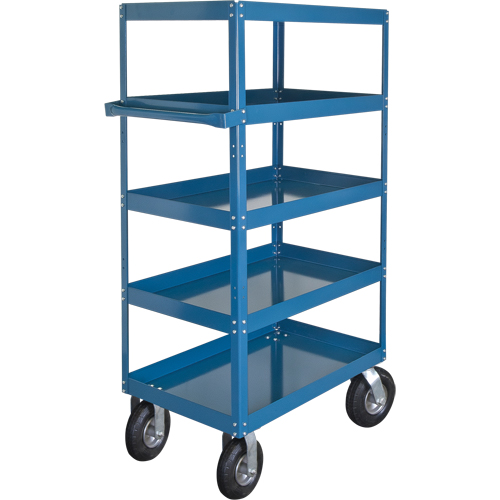Chariots &agrave; tablette, 5 Tiers, 24" la x 65" h x 36" p, Capacit&eacute; 900 lb Meunier Outillage Industriel