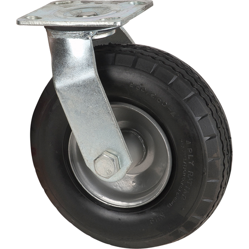 Roulettes pneumatiques, Pivotant, 8" (203,2 mm), Pneumatique, 350 lb (158,8 kg) Meunier Outillage Industriel