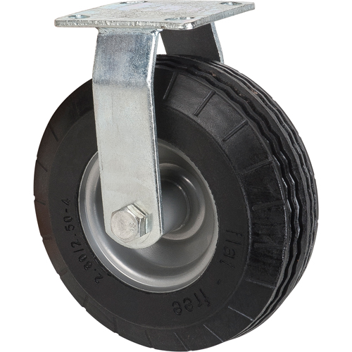 Roulettes anticrevaisons, Fixe, 8" (203,2 mm), Anticrevaison, 275 lb (125 kg) Meunier Outillage Industriel