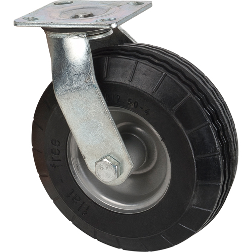 Flat-Free Caster, Swivel, 8" (203.2 mm), Flat-Free, 275 lbs. (125 kg.) Meunier Outillage Industriel