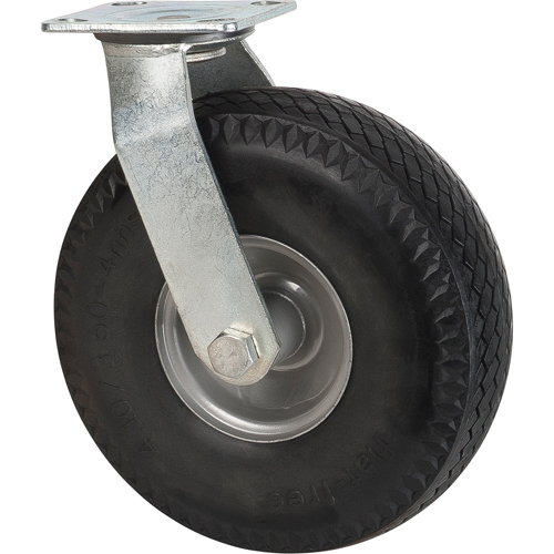 Flat-Free Casters, Swivel, 10" (254 mm), Flat-Free, 300 lbs. (136 kg.) Meunier Outillage Industriel
