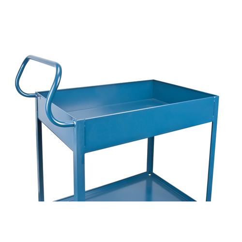Chariots de service &agrave; bordure profonde, 2 Tiers, 24" la x 47" h x 36" p, Capacit&eacute; 1200 lb Meunier Outillage Industriel