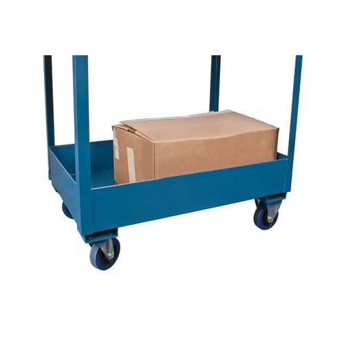 Chariots de service &agrave; bordure profonde, 2 Tiers, 24" la x 47" h x 36" p, Capacit&eacute; 1200 lb Meunier Outillage Industriel