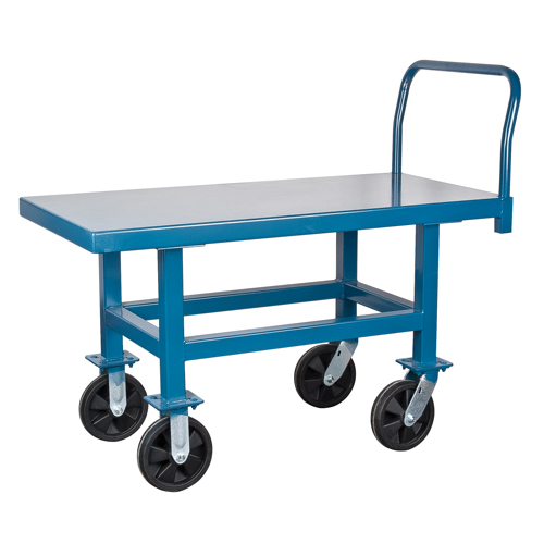 Elevated Platform Trucks, 60" L x 30" W, 2000 lbs. Capacity, Nylon Casters Meunier Outillage Industriel