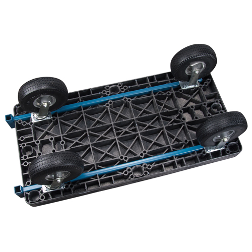 Plastic Platform Truck, 60" L x 30" W, 1000 lbs. Cap., Flat Free Wheels Meunier Outillage Industriel