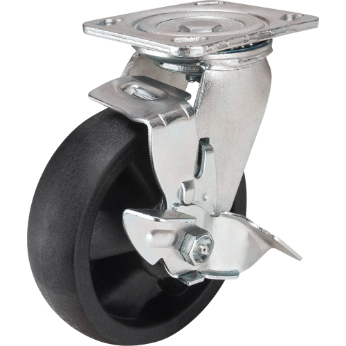 Hi-Temp Caster, Swivel with Brake, 6" (152.4 mm), Nylon, 880 lbs. (399 kg.) Meunier Outillage Industriel