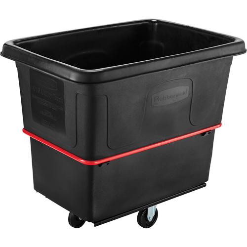 Chariot utilitaire &agrave; usage intensif, Plastique recycl&eacute; noir, 44-3/8" lo x 31" la x 38-1/4" h, Volume 16 pi³, Capacit&eacute; 1000 lb Meunier Outillage Industriel