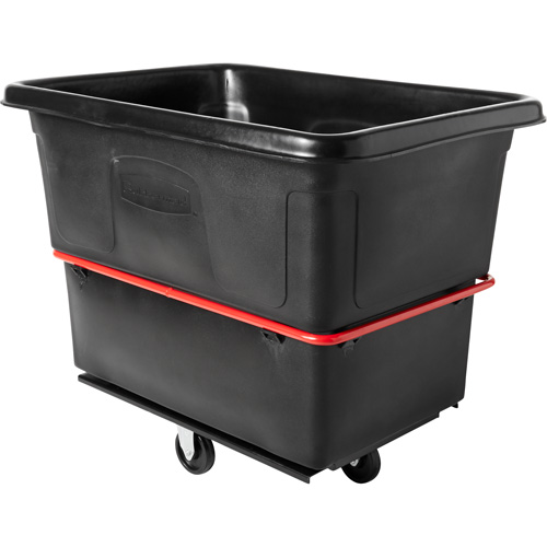 Chariot cubique utilitaire &agrave; usage intensif, Plastique recycl&eacute; noir, 48-1/4" lo x 34-1/8" la x 37-7/8" h, Volume 20 pi³, Capacit&eacute; 1200 lb Meunier Outillage Industriel