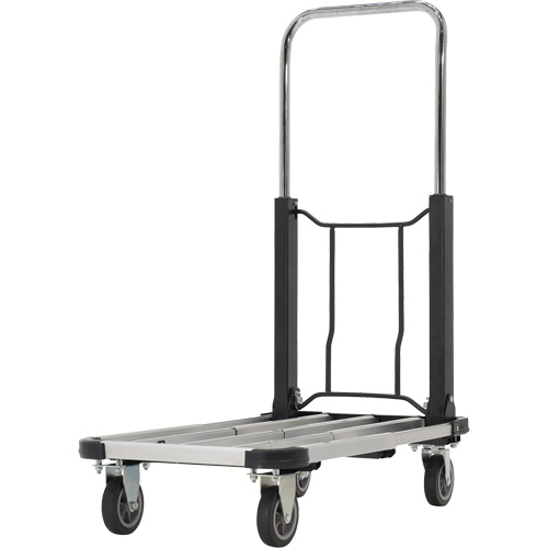 Fold-Up Platform Truck, Stainless Steel, 300 lbs., 28" L x 16" W, 33-1/2" High Meunier Outillage Industriel