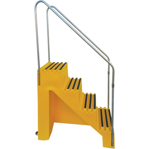 Industrial Step Stool, 4 Steps, 43" x 22-1/2" x 66" High Meunier Outillage Industriel