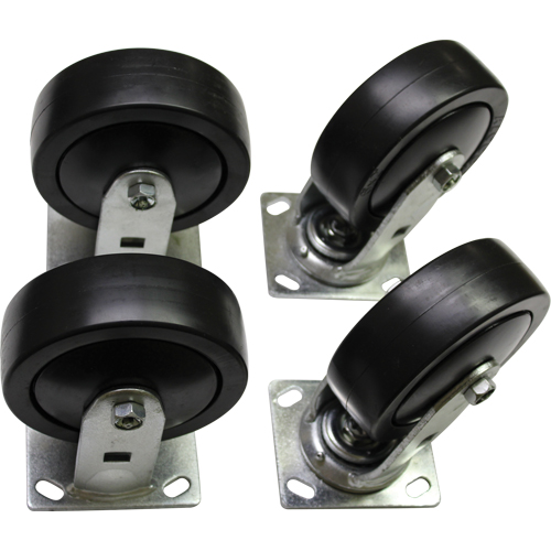 Ensemble de roulettes pour conteneur autobasculeur Meunier Outillage Industriel