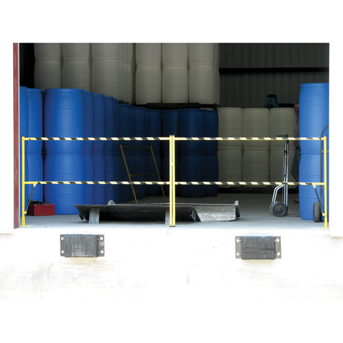 Barri&egrave;re &agrave; bascule de s&eacute;curit&eacute;, Simple, 6' lo x 42-5/8" h d&eacute;ploy&eacute; Meunier Outillage Industriel