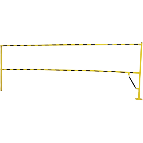 Barri&egrave;re &agrave; bascule de s&eacute;curit&eacute;, Simple, 6' lo x 42-5/8" h d&eacute;ploy&eacute; Meunier Outillage Industriel