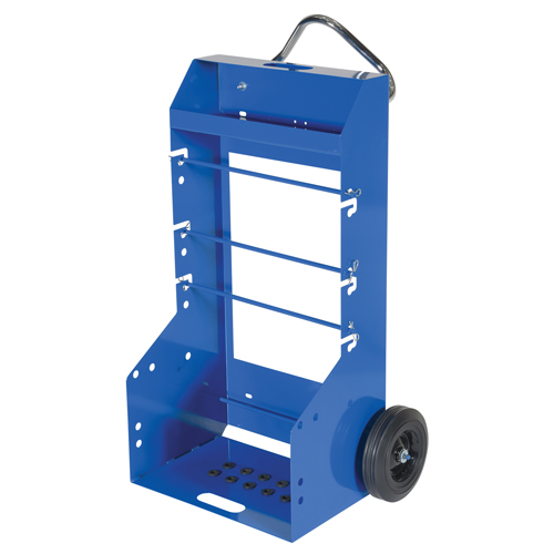 Chariot portatif pour mat&eacute;riaux bobin&eacute;s, Acier, 4 Montants, 29" la x 47-5/16" h x 21-7/8" p, Capacit&eacute; de 300 lb Meunier Outillage Industriel