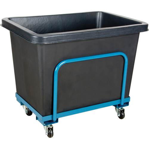 Tapered Wall Box Truck, Polyethylene, 39" L x 27" W x 30" H, 12 cu. ft. Volume, 800 lbs. Capacity Meunier Outillage Industriel
