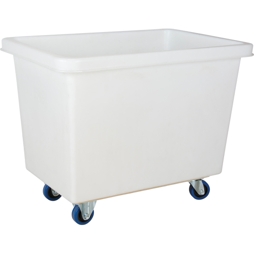Tapered Wall Box Truck, White Polyethylene, 39" L x 27" W x 31" H, 12 cu. ft. Volume, 600 lbs. Capacity Meunier Outillage Industriel