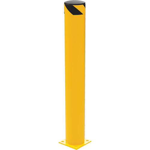 Butoir de s&eacute;curit&eacute;, Acier, 48" h x 6,5" la, Jaune Meunier Outillage Industriel