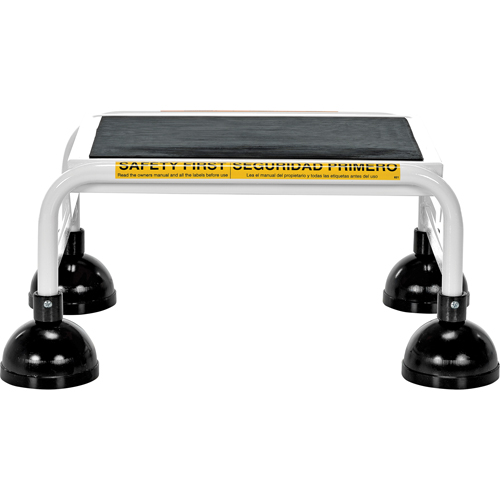 &eacute;chelles Stop-Step, 1 marches, Largeur de la marche 16", Hauteur de la plateforme 9-9/16", Acier Meunier Outillage Industriel