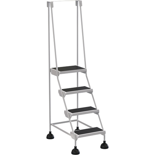 &eacute;chelles Stop-Step, 4 marches, Largeur de la marche 16", Hauteur de la plateforme 38-3/16", Acier Meunier Outillage Industriel