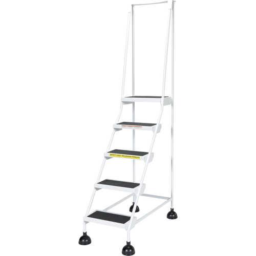 Light-Duty Stop-Step Ladders, 5 Steps, 16" Step Width, 47-11/16" Platform Height, Steel Meunier Outillage Industriel