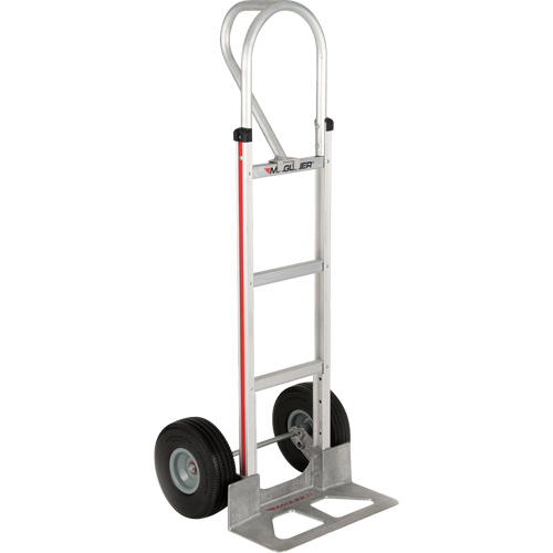 Straight Back Hand Truck, P-Handle Handle, Aluminum, 52" Height, 500 lbs. Capacity Meunier Outillage Industriel