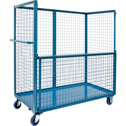 Wire Mesh Stock Truck, Steel, 24" x 55" x 36", 1200 lbs. Capacity Meunier Outillage Industriel