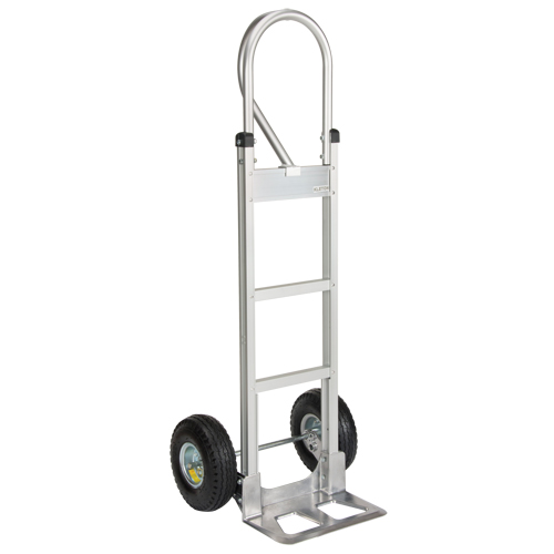 Knocked Down Hand Truck, P-Handle Handle, Aluminum, 52-1/8" Height, 500 lbs. Capacity Meunier Outillage Industriel