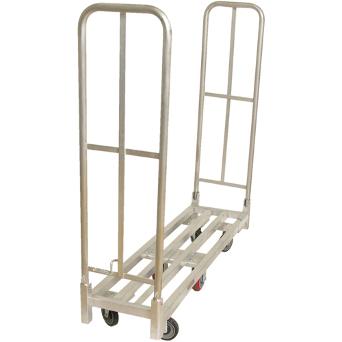 U-Boat Platform Truck, 59-1/2" L x 16" W, 1750 lbs. Capacity, Polyurethane Casters Meunier Outillage Industriel